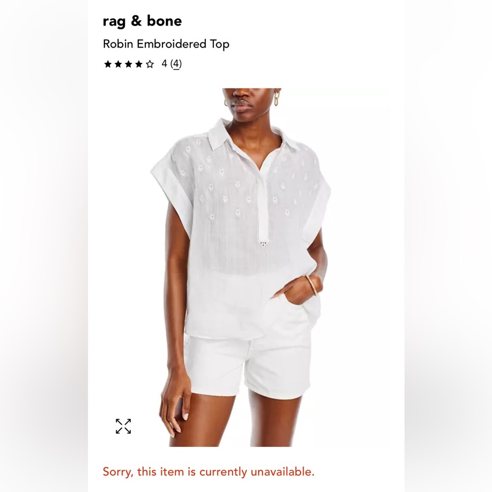 Rag and Bone linen shirt from Saks Fifth Avenue FIRM price.